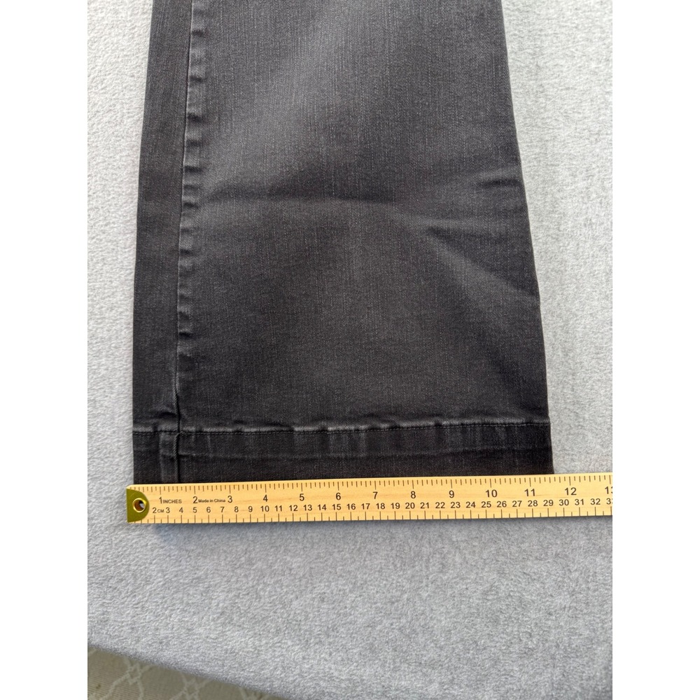 Judy Blue Washed Black Flare Jeans Pull On Patch Pocket High Rise 16W JB88651 - Picture 7 of 13